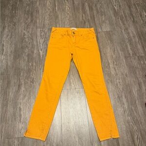 Free people mustard jeans